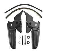 DIQXLGS Pedane pieghevoli moto Pedali piede modificati moto Per Piaggio Per Vespa Per Spring Per Primavera LX LXV 150 125(NERO)