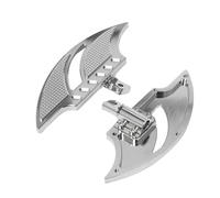 DIQXLGS Pedane Posteriori Per Moto Pedane Ribassate Pedali Poggiapiedi Per Harley Per Touring Per Electra Per Glide Per Dyna Per Sportster XL883 XL1200(Cromo)