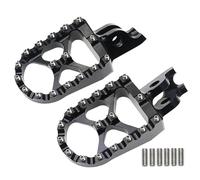 DIQXLGS Peg Moto Da Cross CNC Poggiapiedi Pedali Per 450R 450X 250RX 450RX 250F 450L CR CRF 125R 150R 250R 250X MX(NERO)