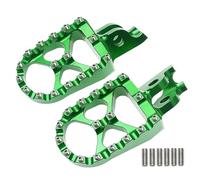 DIQXLGS Peg Moto Da Cross CNC Poggiapiedi Pedali Per 450R 450X 250RX 450RX 250F 450L CR CRF 125R 150R 250R 250X MX(Verde)