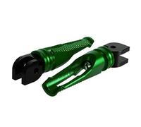 DIQXLGS Peggiori Pilota In Alluminio CNC Pedane Moto Pedali Passeggero Per Ducati Per Monster 696 796 1100 1100S EVO(Verde)