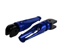 DIQXLGS Peggiori Pilota In Alluminio CNC Pedane Moto Pedali Passeggero Per Ducati Per Monster 696 796 1100 1100S EVO(Blu)