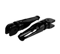 DIQXLGS Peggiori Pilota In Alluminio CNC Pedane Moto Pedali Passeggero Per Ducati Per Monster 696 796 1100 1100S EVO(NERO)