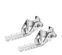 DIQXLGS Pegole Per Pedane Anteriori Moto Per R1250GS R 1200 GS F750GS F850GS S1000XR Pegole Pieghevoli Morsetti 22-25mm(Argento)