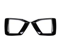 DIQXLGS Per A5 S5 2020 2021 2022 2 Pezzi Nero Lucido Paraurti Anteriore Auto Fendinebbia Lampada Cornice Nera Coperchio Cofano DIQXLGS