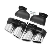 DIQXLGS Per A6 A7 C8 2019 2020 2021 2022 2023 2024 Sistema Di Scarico Con Terminale Di Scarico In Acciaio Inossidabile Nero S6 S7(Silver+cover)