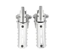 DIQXLGS Per Africa Per Twin CRF1000L CRF1100L CRF 1000 1100 L CRF1000 ADV Accessori Moto Poggiapiedi Anteriori Supporti Morsetti(Argento)