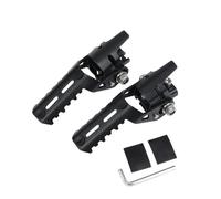 DIQXLGS Per Africa Per Twin CRF1000L CRF1100L CRF 1000 L 2016-2023 Poggiapiedi Off Road Pieghevoli Poggiapiedi Regolabili Universali(NERO)