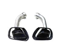 DIQXLGS Per Auto Per X5 E70 2008 2009 2010 2011 2012 2013 Tubo Di Scarico In Acciaio Inossidabile 304 Terminale Di Scarico Per Auto Ugello Di Scarico(NERO)