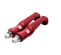 DIQXLGS Per B&MW S1000RR Poggiapiedi pieghevoli per moto Pedane poggiapiedi Aluminium CNC Universale Pedali posteriori Set posteriore(ROSSO)