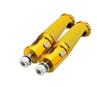 DIQXLGS Per B&MW S1000RR Poggiapiedi pieghevoli per moto Pedane poggiapiedi Aluminium CNC Universale Pedali posteriori Set posteriore(Oro)