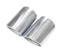 DIQXLGS Per B&MW Serie 3 G20 G21 320D 330i 320i 2023 2024 Terminale Silenziatore Sostituzione Sistema Di Scarico Bocchettone Copriscarico(Argento,2 PZ)