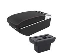 DIQXLGS Per Baojun Per Yep Auto Scatola Bracciolo Accessori Dettagli Interni Scatola Di Archiviazione Pezzi Di Retrofit(A1 Nero rosso 7USB)