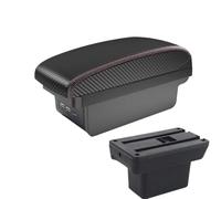 DIQXLGS Per Baojun Per Yep Box Bracciolo Auto Accessori Auto Dettagli Interni Scatola Di Archiviazione Pezzi Di Ricambio(B1 Nero rosso 3USB)