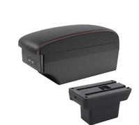 DIQXLGS Per Baojun Per Yep Box Bracciolo Auto Accessori Auto Dettagli Interni Scatola Di Archiviazione Pezzi Di Ricambio(A1 Nero rosso 7USB)