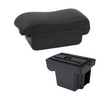 DIQXLGS Per C&hevrolet Per NIVA Kit Retrofit Bracciolo Portabracciolo Auto Scatola Di Archiviazione Accessori Interni Auto Ricarica USB(C1 Nero rosso NO USB)