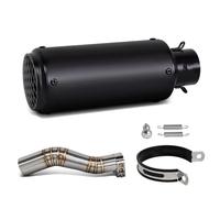 DIQXLGS Per CBR250RR CBR250 RR 2017 2018-2024 Scarico Sportivo Racing Slip-On Line Tubo Di Collegamento Centrale Per Moto Con Silenziatore Project(Style H)