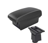 DIQXLGS Per Chery A1 A3 2007 2008 2009 2010 2011 Vanetto Bracciolo Auto Ripiano Centrale Con USB Dettagli Modifica Interni Auto(B3 Nero bianco 3USB)