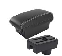 DIQXLGS Per Chery Per Very A13 2011 2012 2013 2014 Auto Bracciolo Portabagagli Interno Scatola Del Bracciolo Centrale(B3 Nero bianco 3USB)