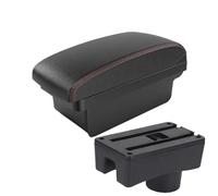 DIQXLGS Per Chery Per Very A13 2011 2012 2013 2014 Auto Bracciolo Portabagagli Interno Scatola Del Bracciolo Centrale(A1 Nero rosso SENZA USB)