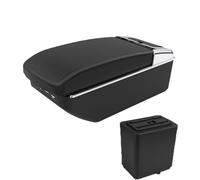 DIQXLGS Per Citroën Per Berlingo Scatola Bracciolo Auto Retrofit Scatola Di Archiviazione Accessori Auto(A2 Black line7 USB)