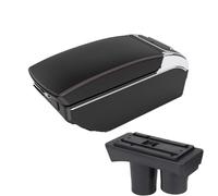DIQXLGS Per Citroën Per C-Elysée Scatola Bracciolo Auto Scatola Di Stivaggio Retrofit Interno Accessori Auto Scatola Bracciolo Centrale(A1 Nero rosso 7USB)