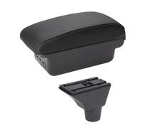DIQXLGS Per Civic Ep3 Bracciolo Vanportaoggetti Centrale Contenuto Riposto Scatola Di Immagazzinaggio Bracciolo Con Portabicchiere Interfaccia USB(B2 linea nera 3USB)