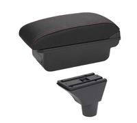 DIQXLGS Per Civic Ep3 Bracciolo Vanportaoggetti Centrale Contenuto Riposto Scatola Di Immagazzinaggio Bracciolo Con Portabicchiere Interfaccia USB(A1 linea rossa Nessuna USB)