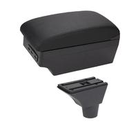 DIQXLGS Per Civic Ep3 Bracciolo Vanportaoggetti Centrale Contenuto Riposto Scatola Di Immagazzinaggio Bracciolo Con Portabicchiere Interfaccia USB(C2 linea nera 7USB)