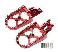 DIQXLGS Per CR 125 250 150R CR250R CRF 150R 250R 450R 250 450 X RX L M 2002-2023 Moto Poggiapiedi CNC Pedali(ROSSO)
