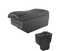 DIQXLGS Per Daihatsu Per Sirion Bracciolo Interno Console Centrale Scatola Di Archiviazione Accessori Parti(A1 Nero rosso 7USB)