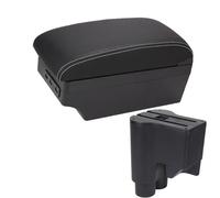 DIQXLGS Per Daihatsu Per Sirion Bracciolo Per Materia 2007-2015 Bracciolo Auto Scatola Centrale Conserva Contenuto Scatola Di Archiviazione Braccio(A3 Nero bianco 7USB)