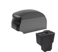 DIQXLGS Per Daihatsu Per Sirion Per Materia 2016-2021 Bracciolo Centrale Auto Contenuto Ripostiglio Scatola Di Archiviazione(B1 Black Red double)
