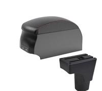 DIQXLGS Per Datsun GO Per GO Plus Portabraccioli Centrale Universale Auto Scatola Di Archiviazione Portabicchieri(B1 Black Red double)
