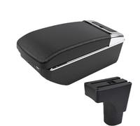 DIQXLGS Per Datsun GO Per GO Plus Universale Box Bracciolo Centrale Auto Portabicchieri(A2 Black line7 USB)