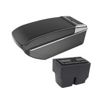 DIQXLGS Per F&ord Per Fiesta Per Fiesta MK7 Bracciolo Auto 2009-2017 Portaoggetti Accessori Interni(B3 Black white NO USB)