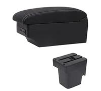 DIQXLGS Per F&ord Per Focus 2 Mk2 2005 2006 2007-2011 Bracciolo Auto Bracciolo Console Centrale Stoccaggio Doppio Strato(E1 Linea Bianca)