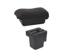 DIQXLGS Per F&ord Per Focus 2 Per Focus 2 Mk2 2005 2006 2007 2008 2009 2010 2011 Auto Scatola Bracciolo Scatola Di Stoccaggio(B2 Black red 3 USB)