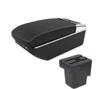 DIQXLGS Per F&ord Per Focus 2 Vanosch Bracciolo Per F&ord Per Focus Mk2 Accessori Auto Interni(A1 Nero rosso 7USB)