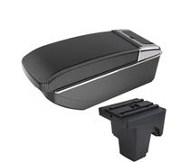 DIQXLGS Per F&ord Per FOCUS 3 Bracciolo Portaoggetti Per F&ord Per Focus III MK3 Auto Bracciolo Scatola Di Archiviazione(B3 Black white NO USB)