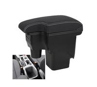 DIQXLGS Per F&ord Per Focus Mk2 Auto Bracciolo Console Centrale Scatola Di Stoccaggio Pelle Supporto Dettagli Interni(A3 genuine leather 3USB)