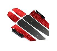 DIQXLGS Per Forza 125 350 300 250 Forza125 Forza250 Moto Poggiapiedi Pianale pedane Pedane pedali Piastra di riposo(ROSSO)