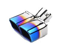 DIQXLGS Per Great Wall Per Haval Per DARGO Tubo Di Scarico Di Grande Diametro Silenziatore Coda Decorazione Tubo Di Scarico Tubi Di Scarico(Blu,Bocca quadrata)