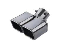 DIQXLGS Per Great Wall Per Haval Per DARGO Tubo Di Scarico Di Grande Diametro Silenziatore Coda Decorazione Tubo Di Scarico Tubi Di Scarico(NERO,Bocca quadrata)