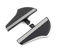 DIQXLGS Per Harley Per Sportster XL 883 XL1200 Per V-Rod Low Per Hugger Motorcycle 45 Degree Footpegs Black CNC Footrests(Nero Bianco,Posteriore)