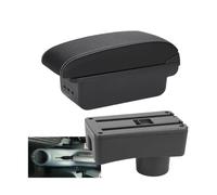 DIQXLGS Per Hyundai Per Accent Per Tagaz Bracciolo Portaoggetti Auto Bracciolo Dettagli Parti Interne Scatola Di Immagazzinamento Centrale(B3 Nero bianco 3USB)