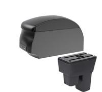 DIQXLGS Per Jazz Armrest Per Fit Per Jazz 2 Bracciolo Auto 2008 2009 2010 2011 2012 2013 Portabraccioli Box Auto Accessori(A2 Black single)