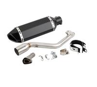 DIQXLGS Per Keeway TX125 TX125 SM/Enduro TX 125 2012 2013 2014 2015-2021 Escape Marmitta Per Moto Con Tubo Di Collegamento Centrale Slip-on(Style H)