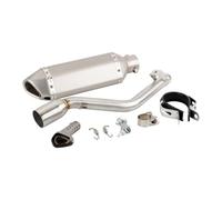 DIQXLGS Per Keeway TX125 TX125 SM/Enduro TX 125 2012 2013 2014 2015-2021 Escape Marmitta Per Moto Con Tubo Di Collegamento Centrale Slip-on(Stile B)