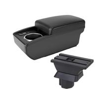 DIQXLGS Per Mazda 2 Bracciolo Per Demio Bracciolo Auto Scatola Di Immagazzinaggio Centrale Accessori(B2 Linea nera 6USB)